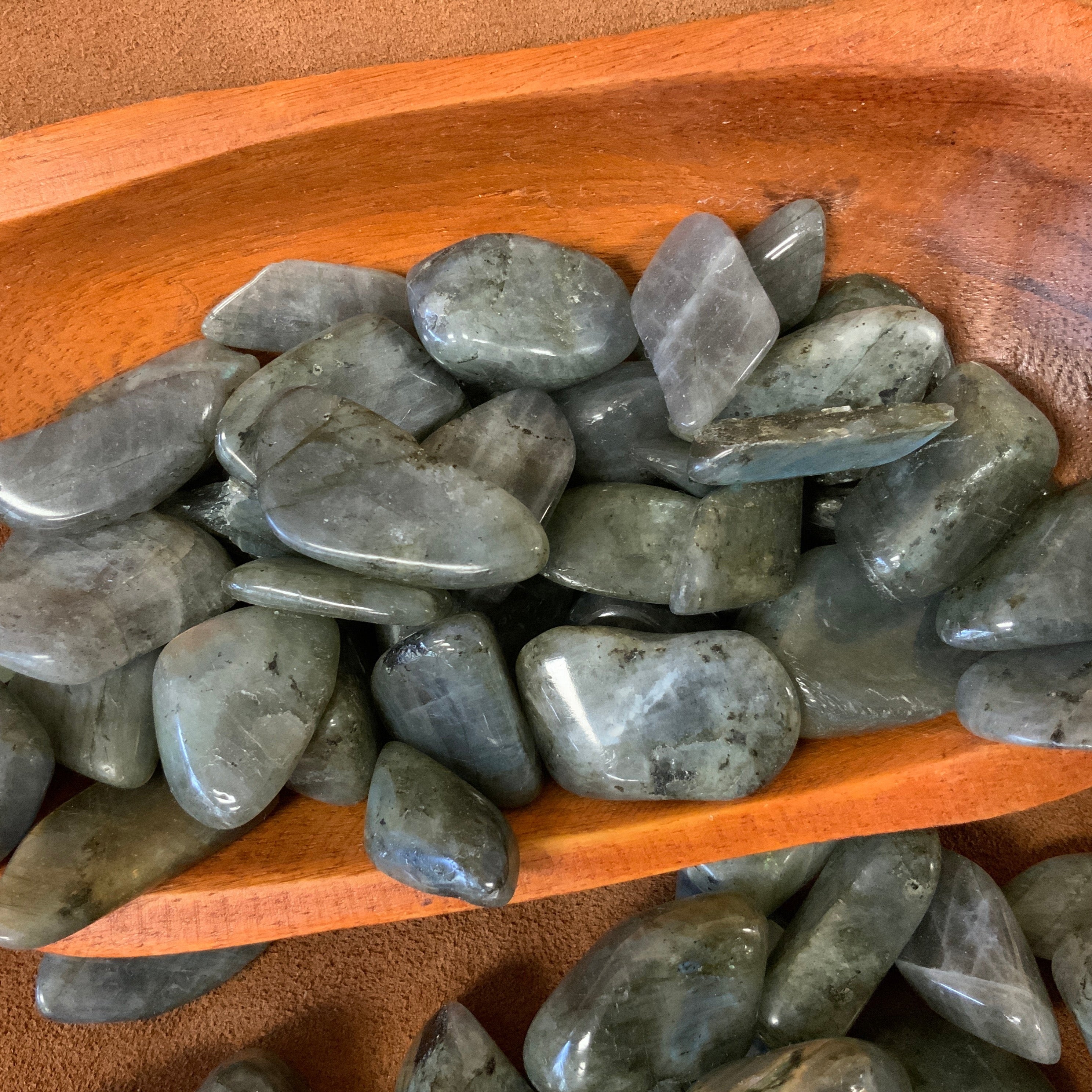 Labradorite Peacock Blue tumbled