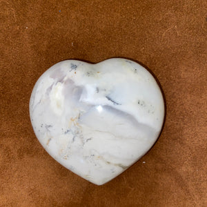 Large Dendritic Agate Heart