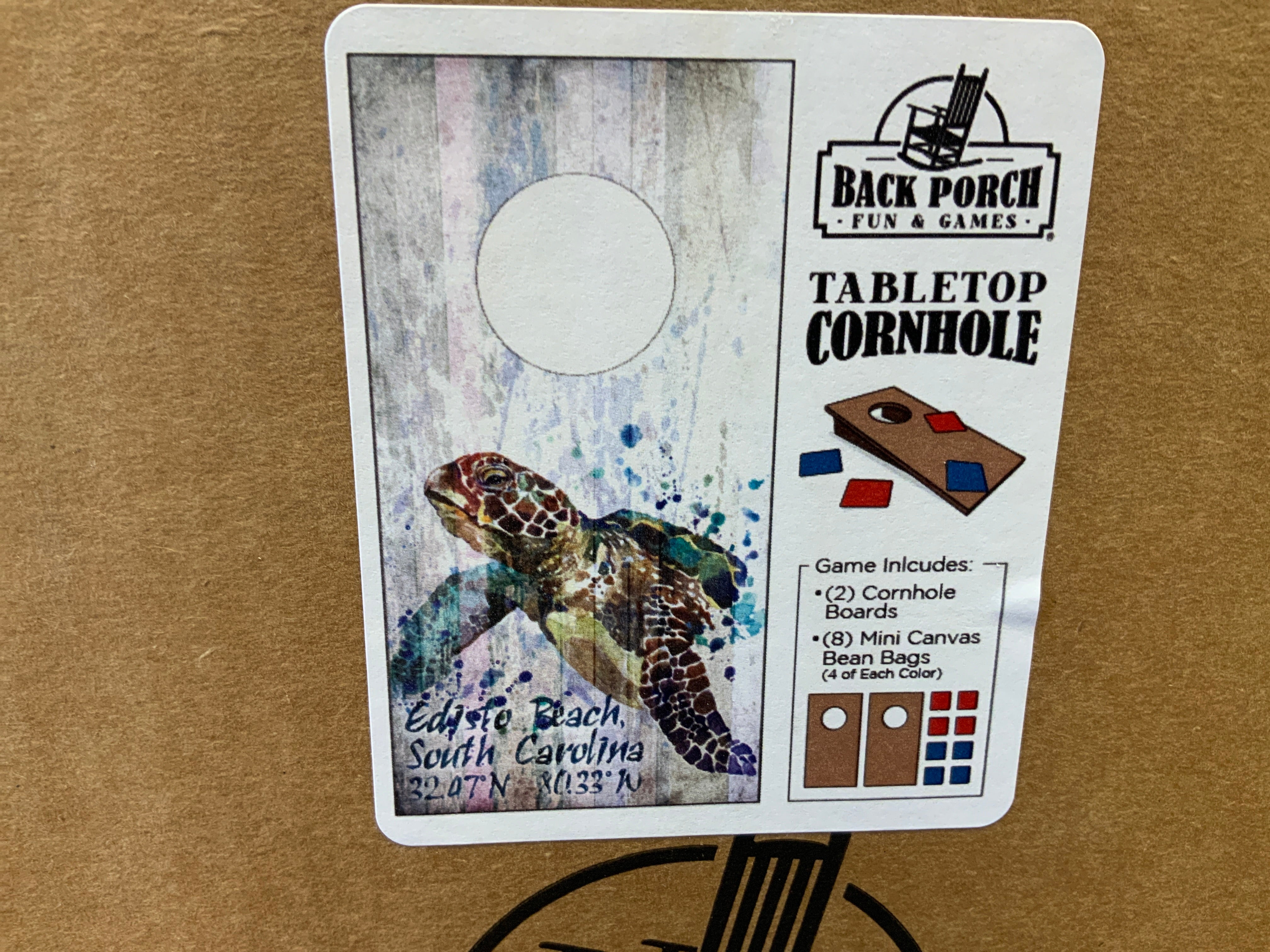 Table Top Corn Hole Game Board