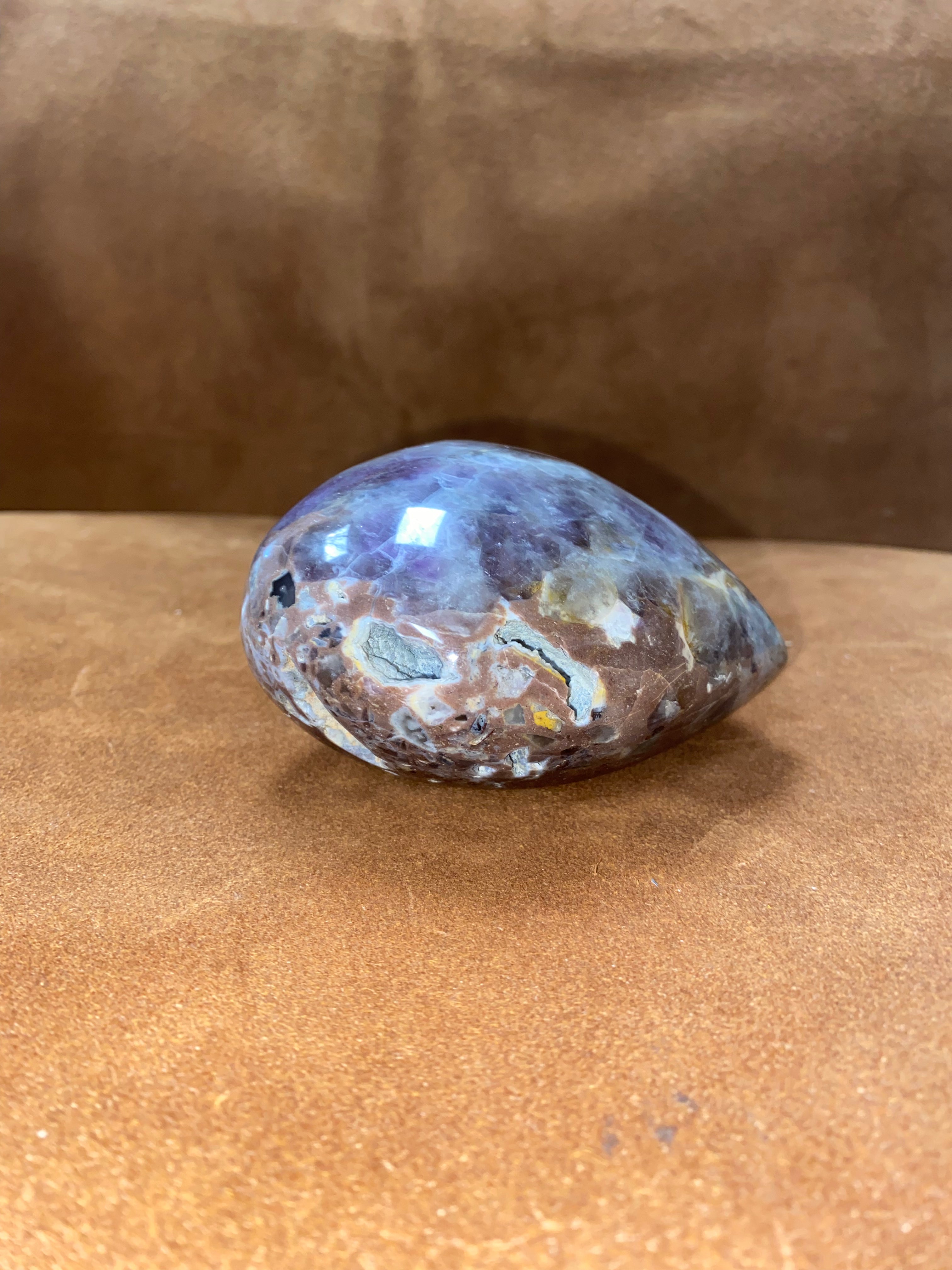 Large Puffy Amethyst Heart w/ Druzzy