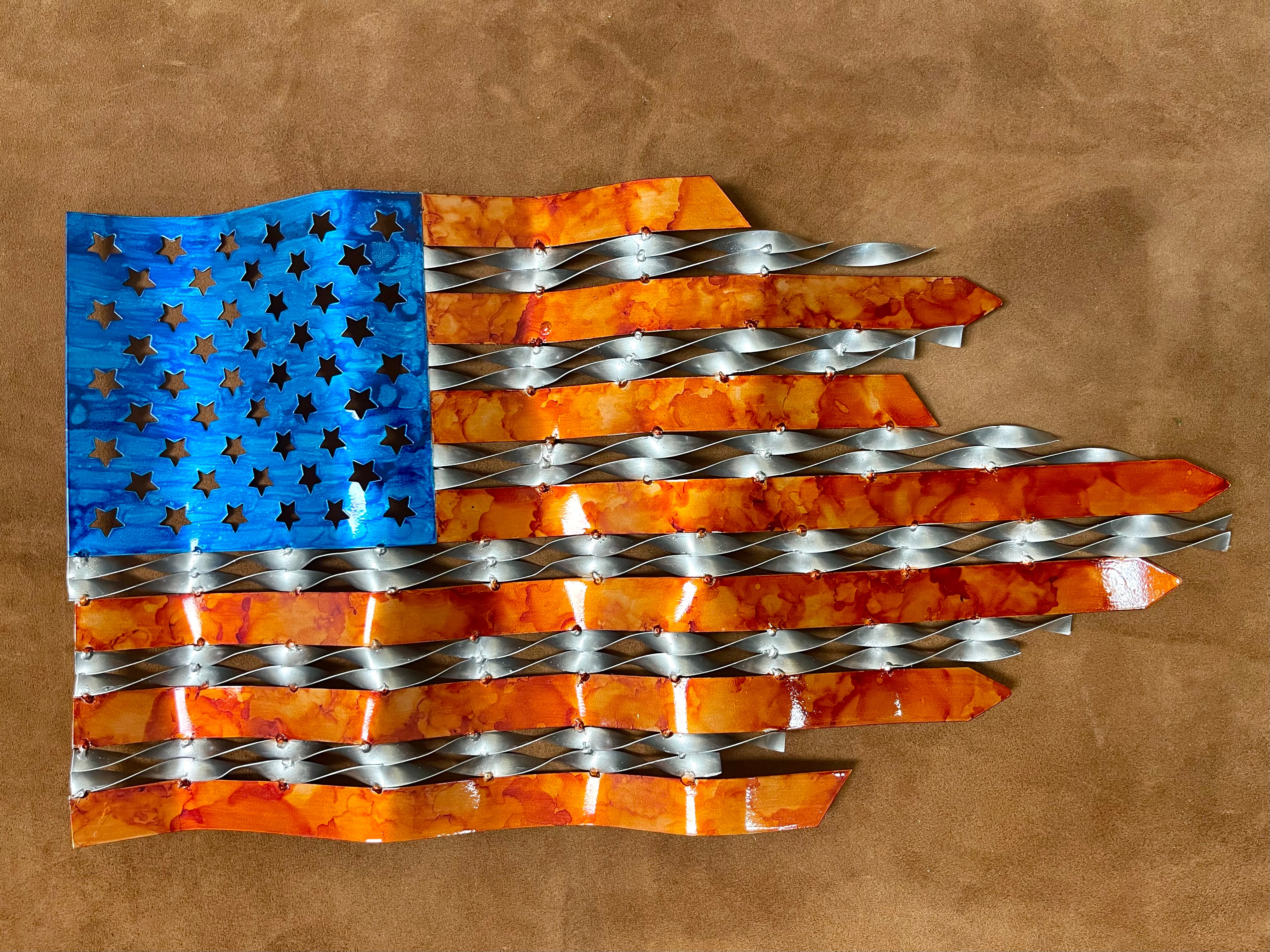 Colorful American Flag Wall Art & Home Decor