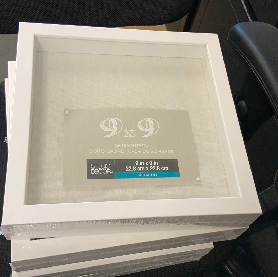Shadow Box White 9 by 9