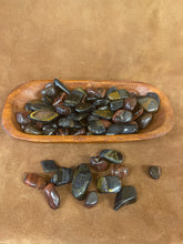 Red tiger eye tumbled stones