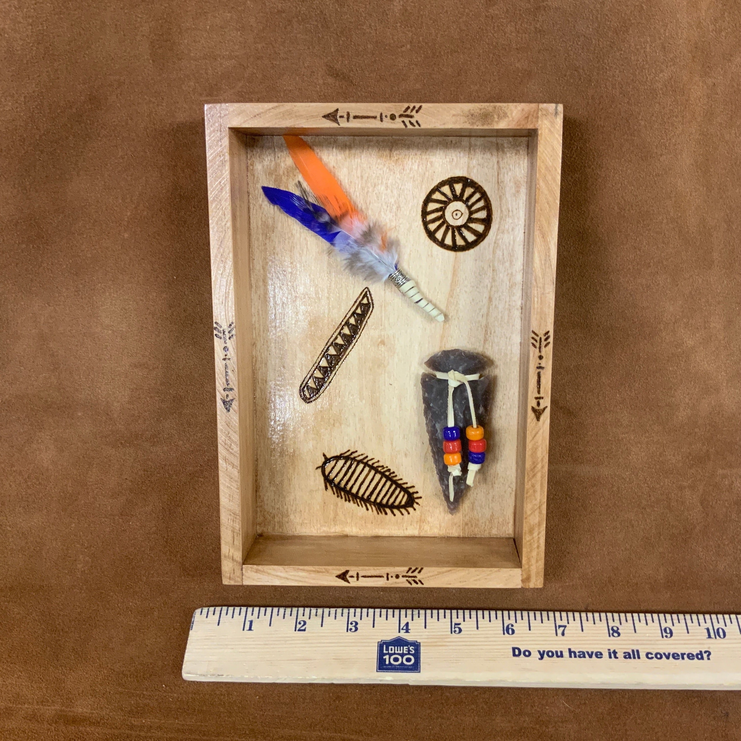 Native American Wood Decor Handmade