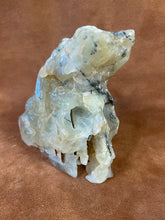 Prehnite Gemstone Skull
