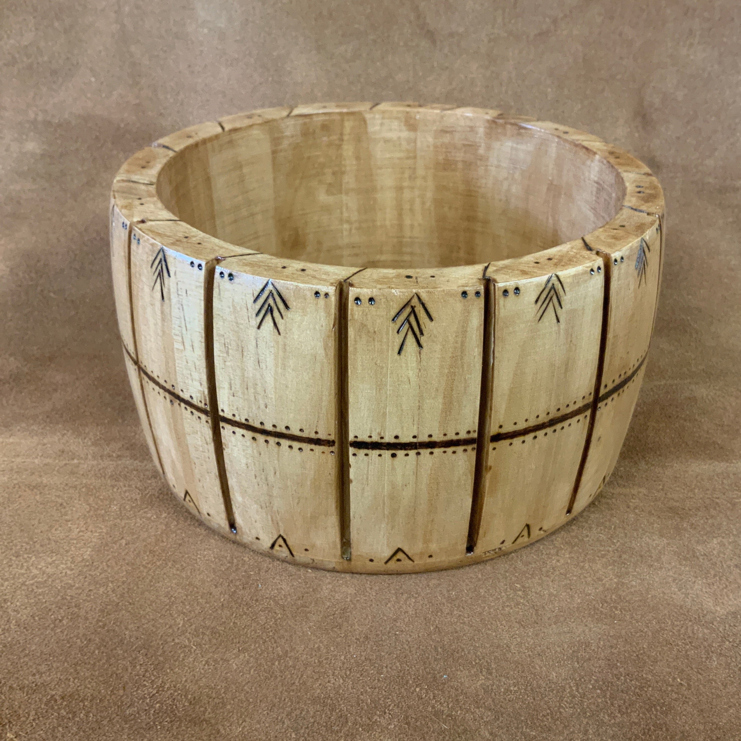 Native American Wood Bowl Handmade