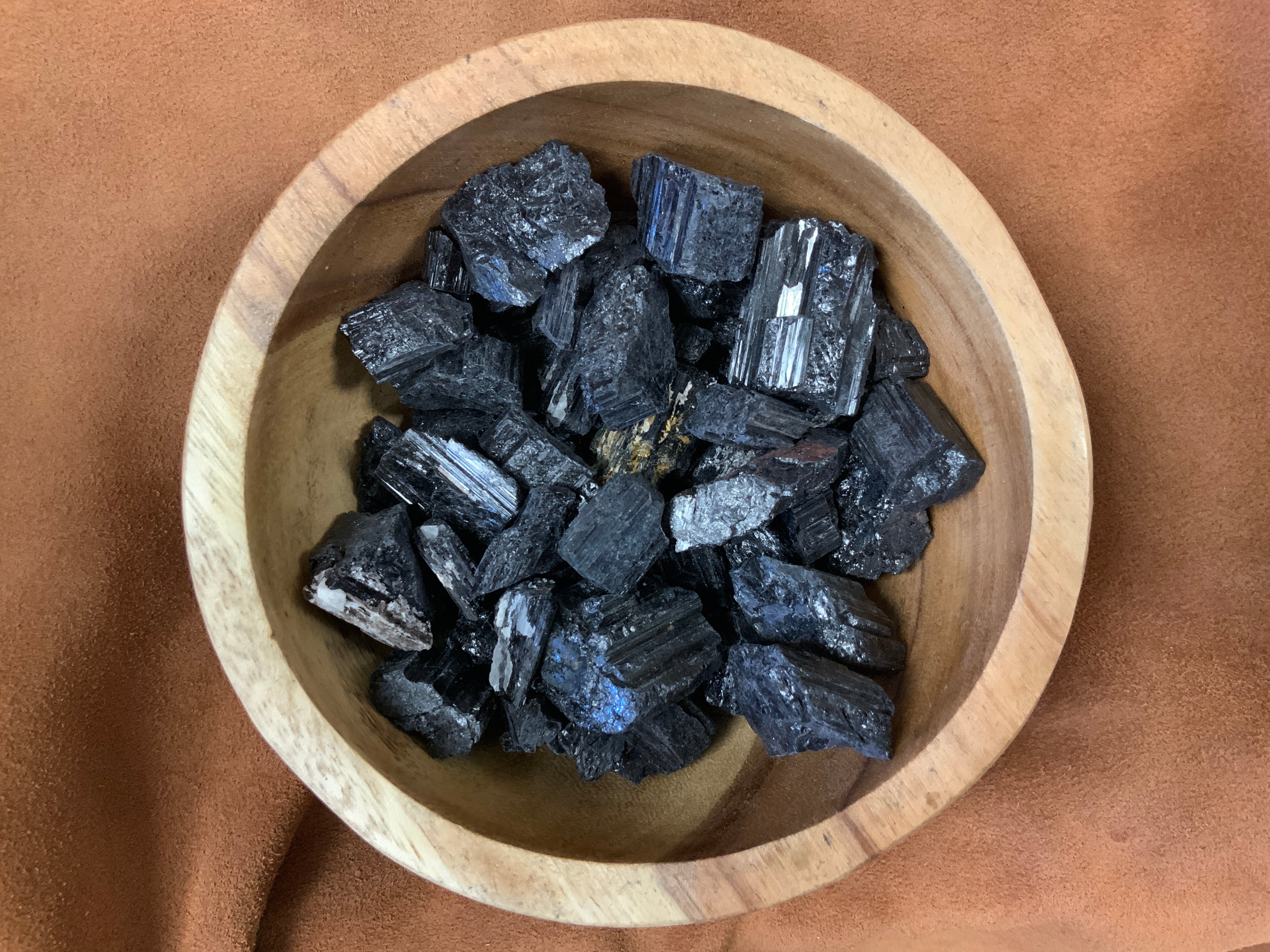 Small Black Tourmaline Gemstone For Good Luck