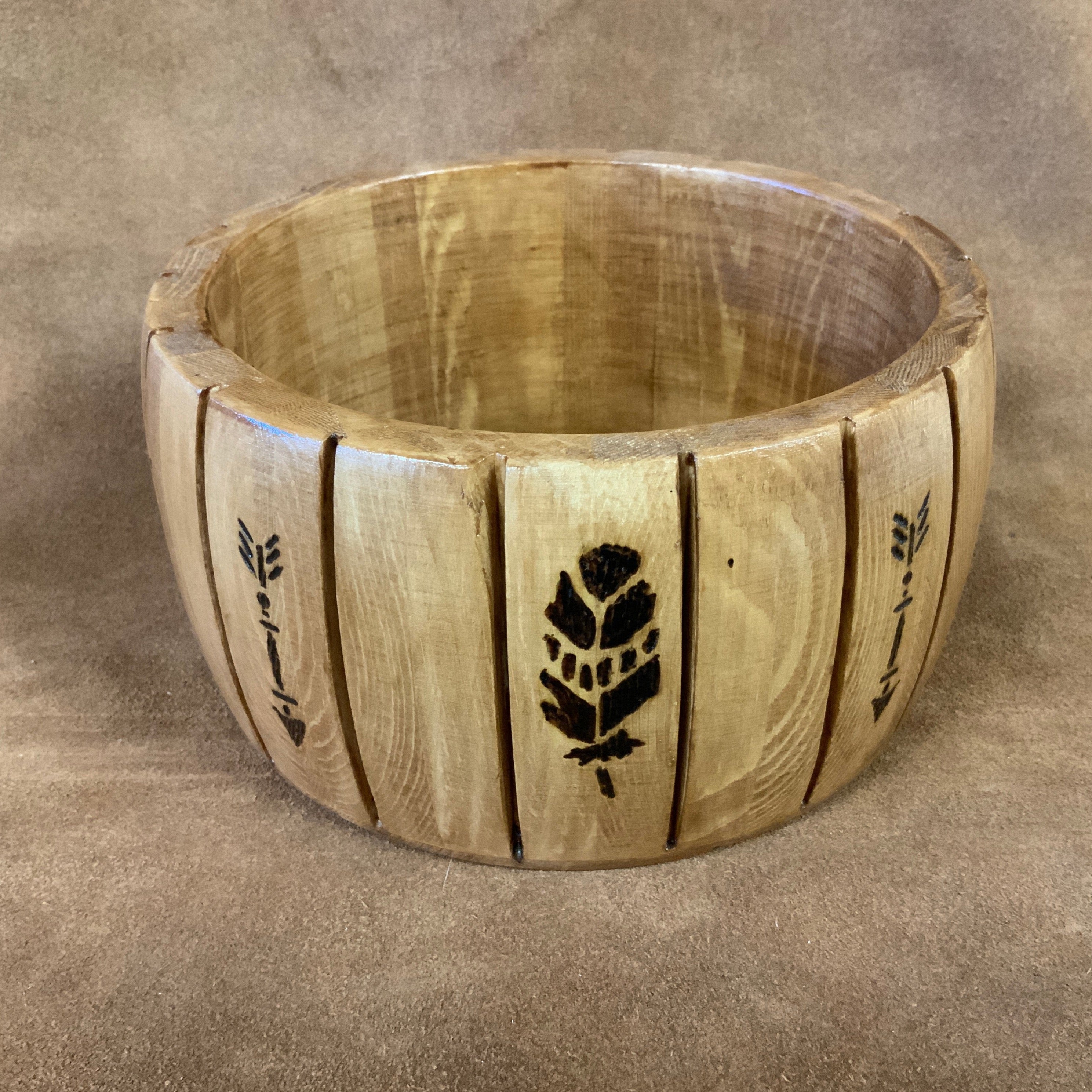 Native American Wood Bowl Handmade