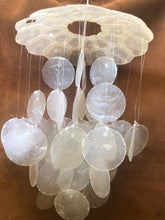 White 12 Inch Capiz Chime For Home Decors