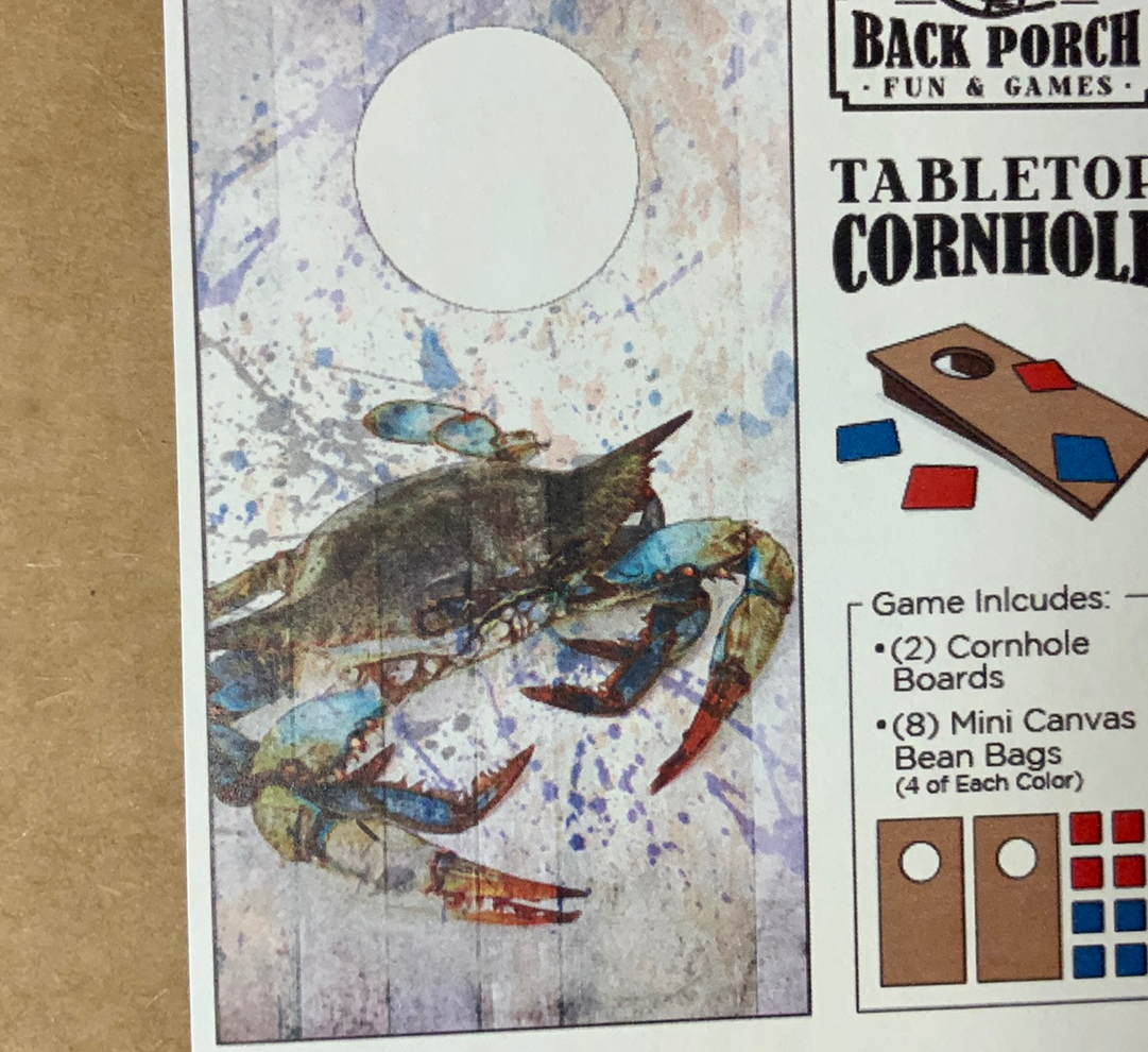 Table Top Corn Hole Game Board