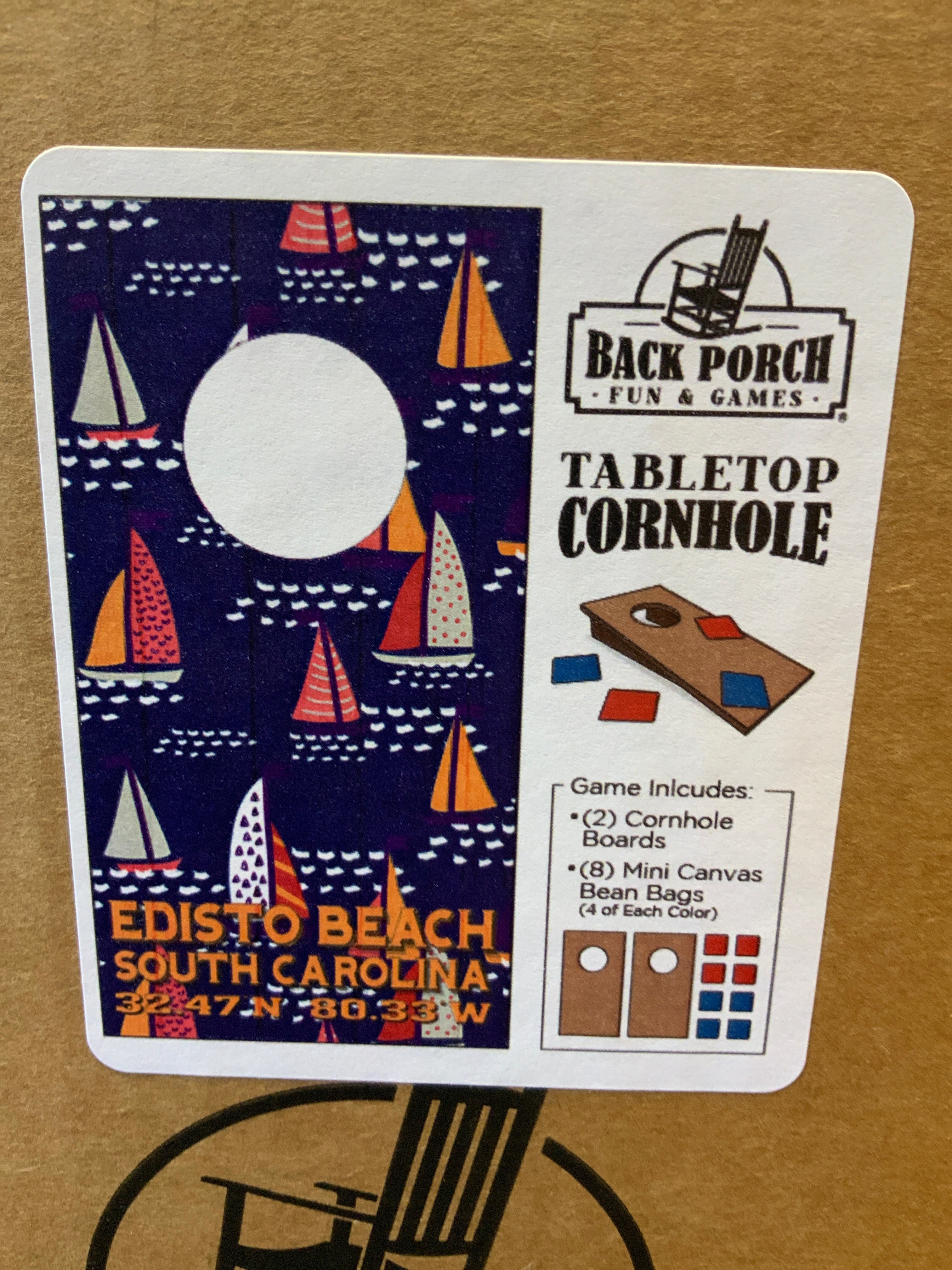 Table Top Corn Hole Game Board