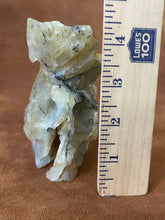 Prehnite Gemstone Skull