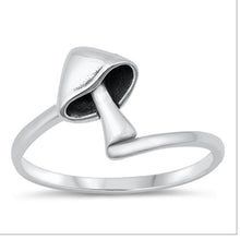 Sterling Silver Ring Mushroom Size 8