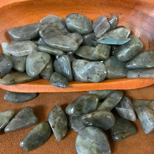 Labradorite Peacock Blue tumbled