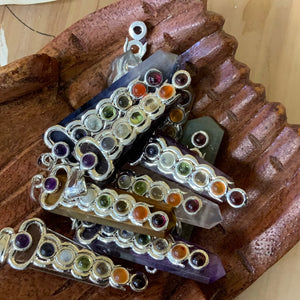 Chakra 7 stone pendent