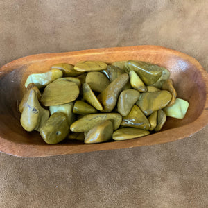 Yellow jasper tumbled stones