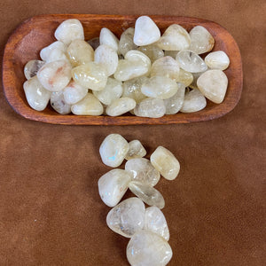 Citrine tumbled stone
