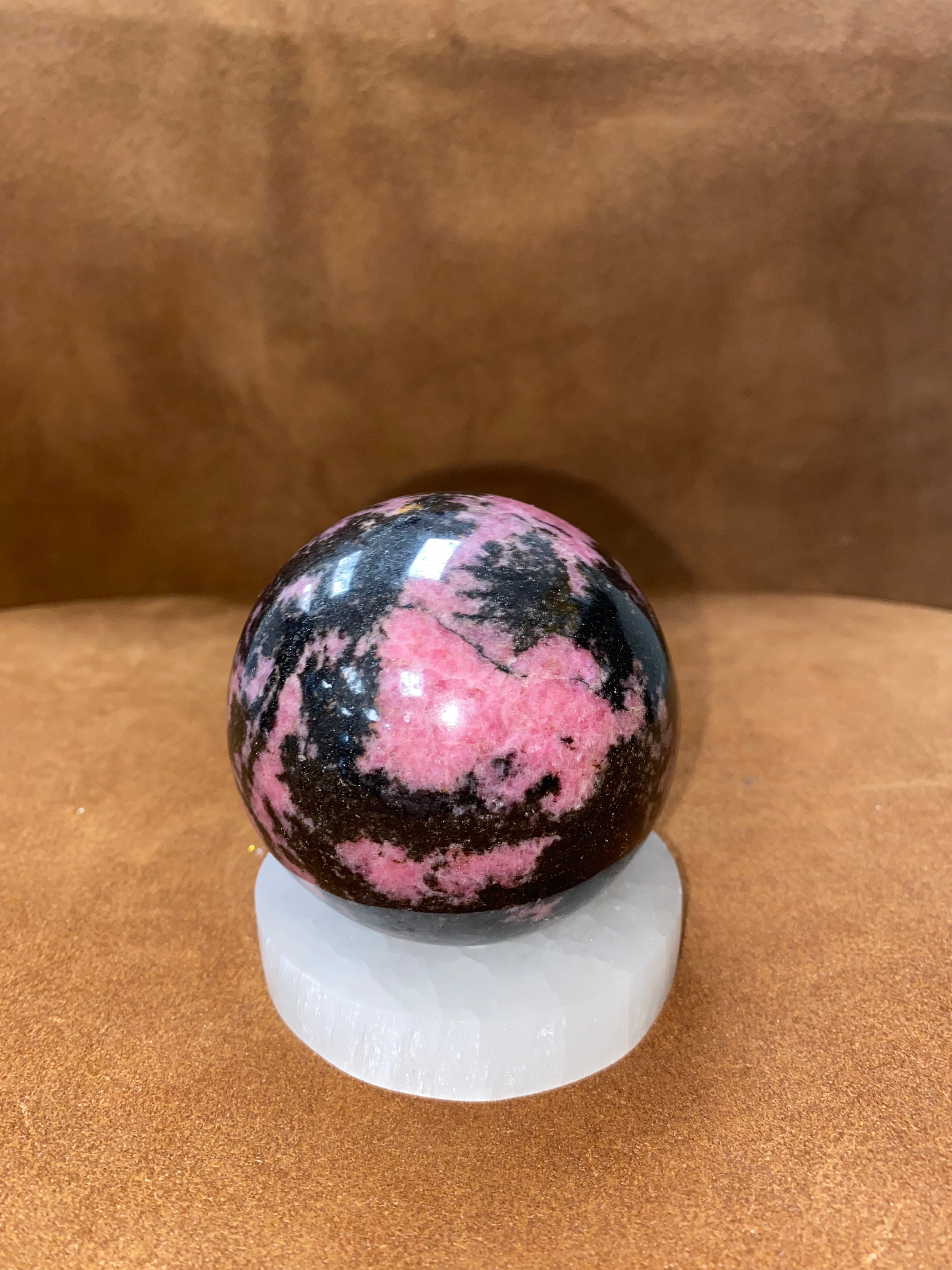 Large Rhodonite Sphere