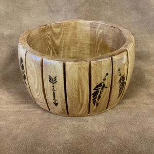 Native American Wood Bowl Handmade