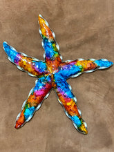Colorful Aluminum Starfish Wall Art
