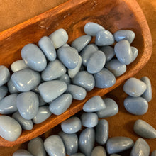 Angelite tumbled stones