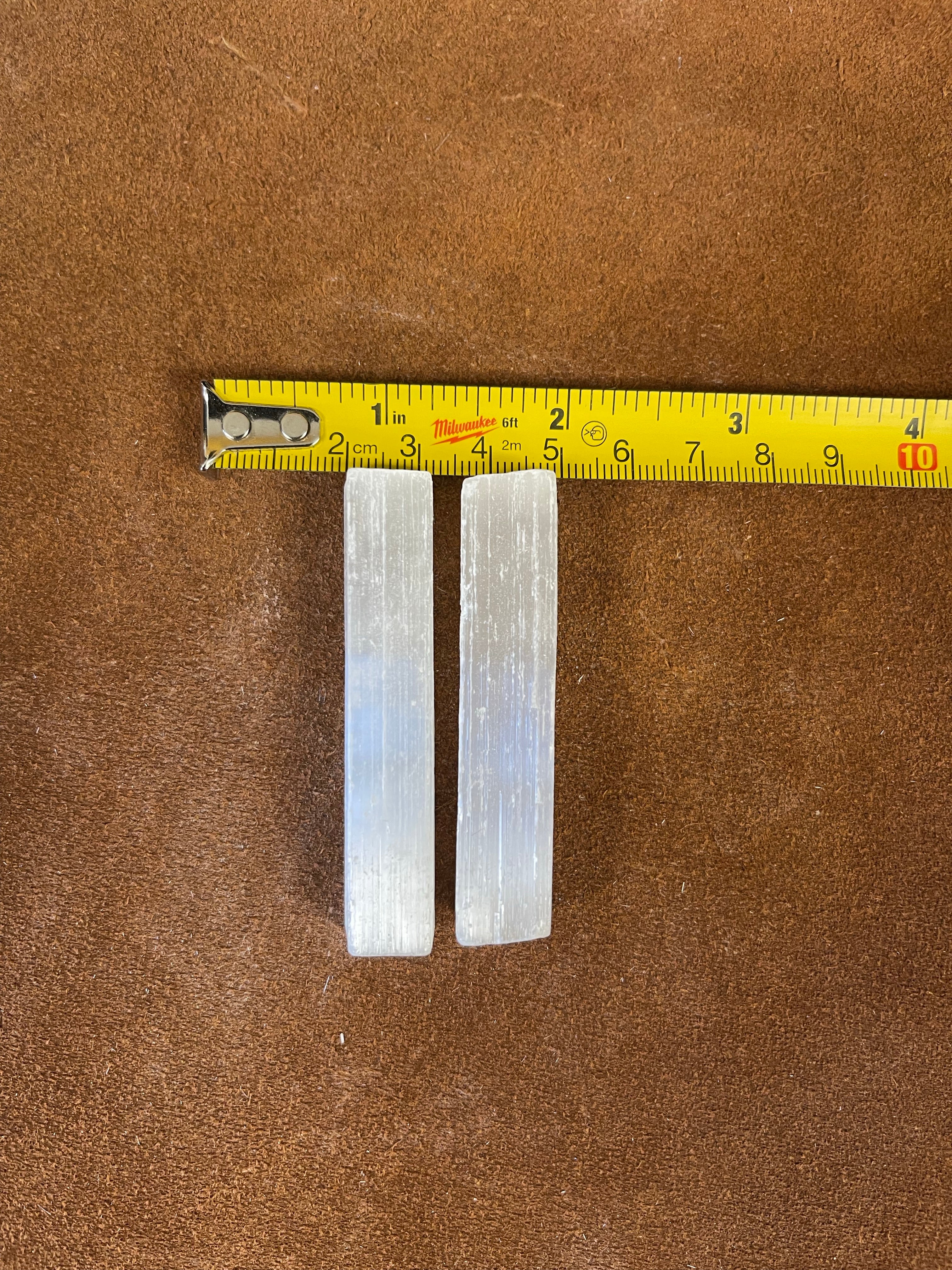 Selenite Positive Energy Minerals Sticks 2-2 1/2 in