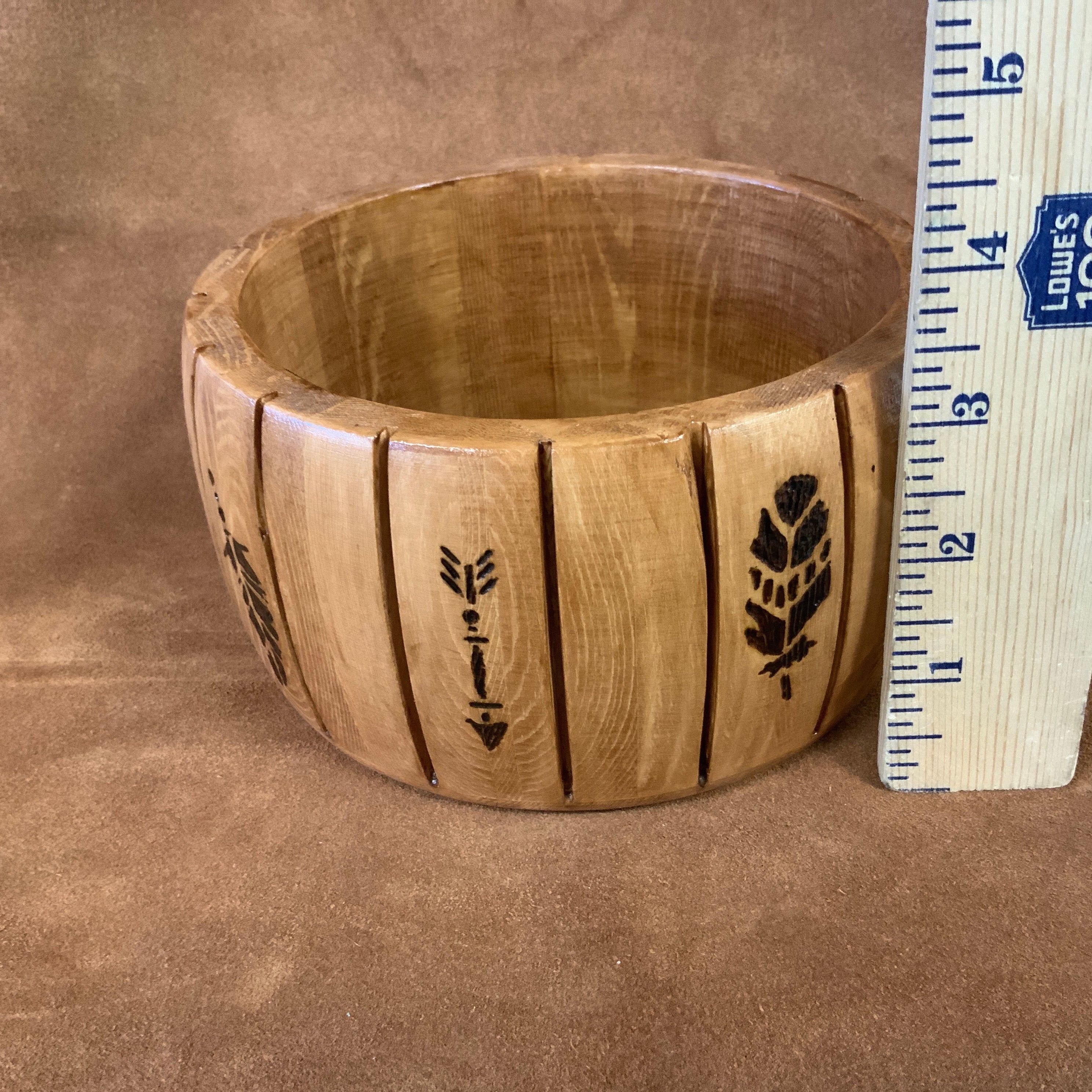 Native American Wood Bowl Handmade