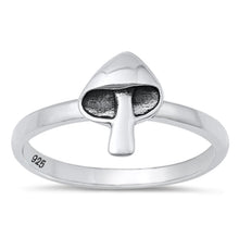 Sterling Silver Ring Mushroom Size 9