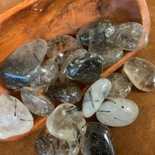 Tourmalated Quartz Tumbled Grade A