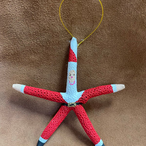 Santa Starfish Ornament For Home Or Office Ornament